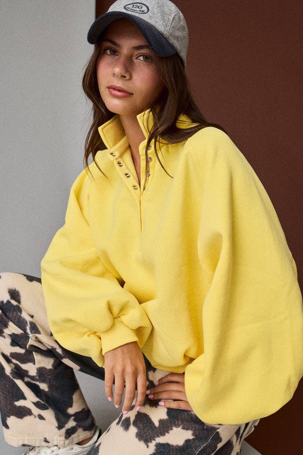 Piper Snap Button Collared Sweater