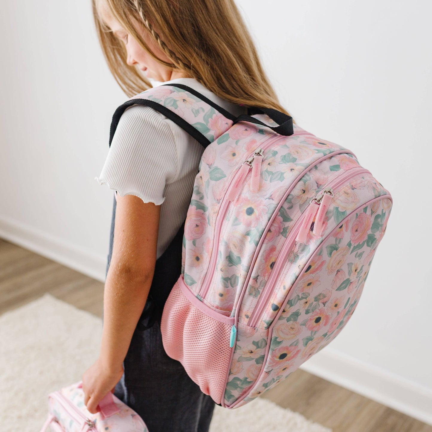 Floral Watercolor 15 Inch Backpack