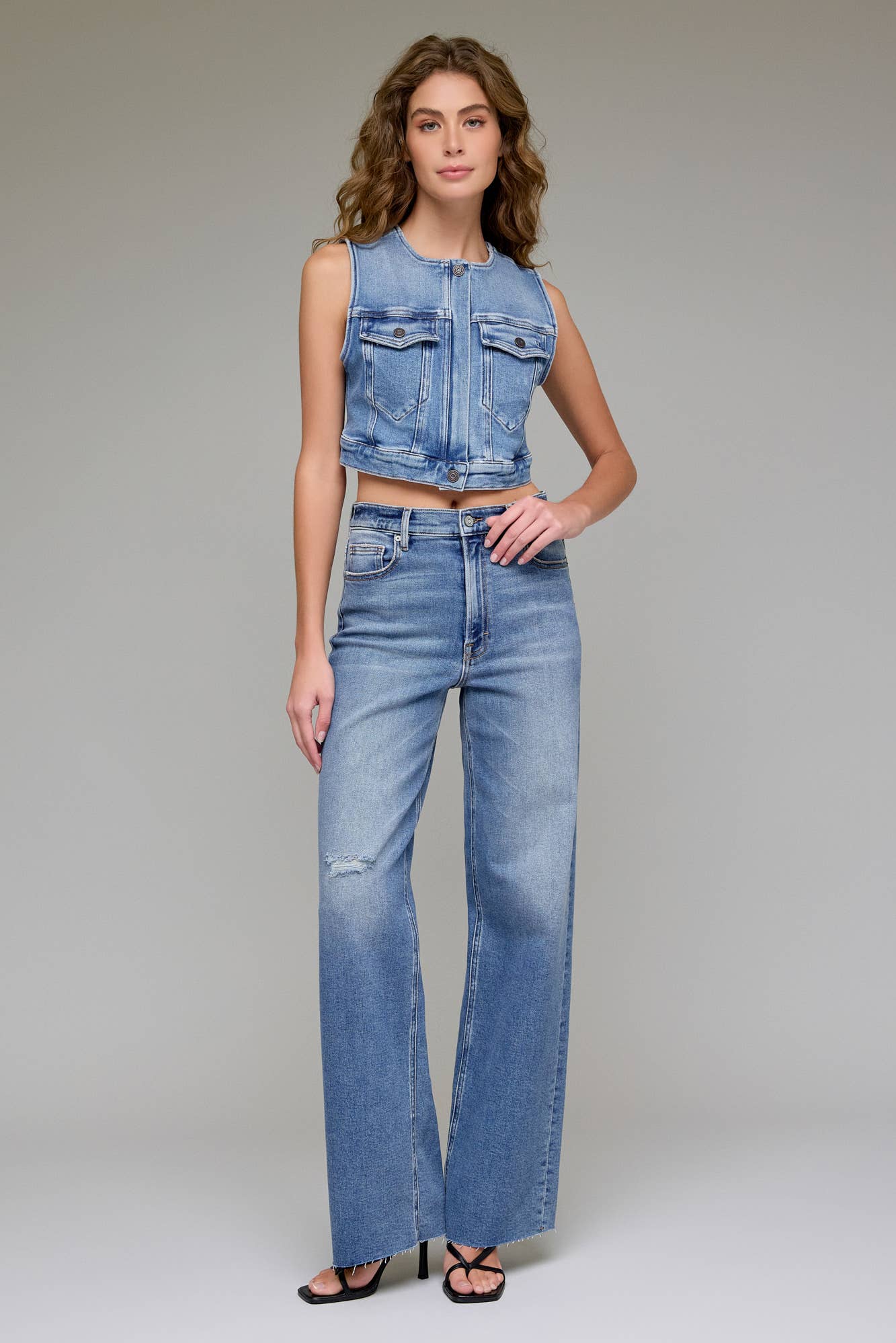 Medium Dark Stretch 33" Inseam Dad Jean