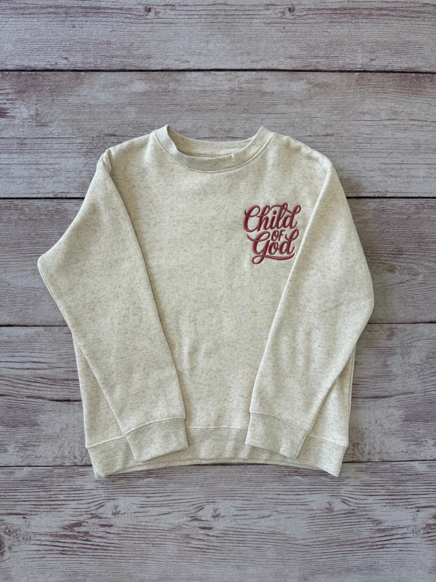 Child Of God Embroidered Crewneck Sweatshirt