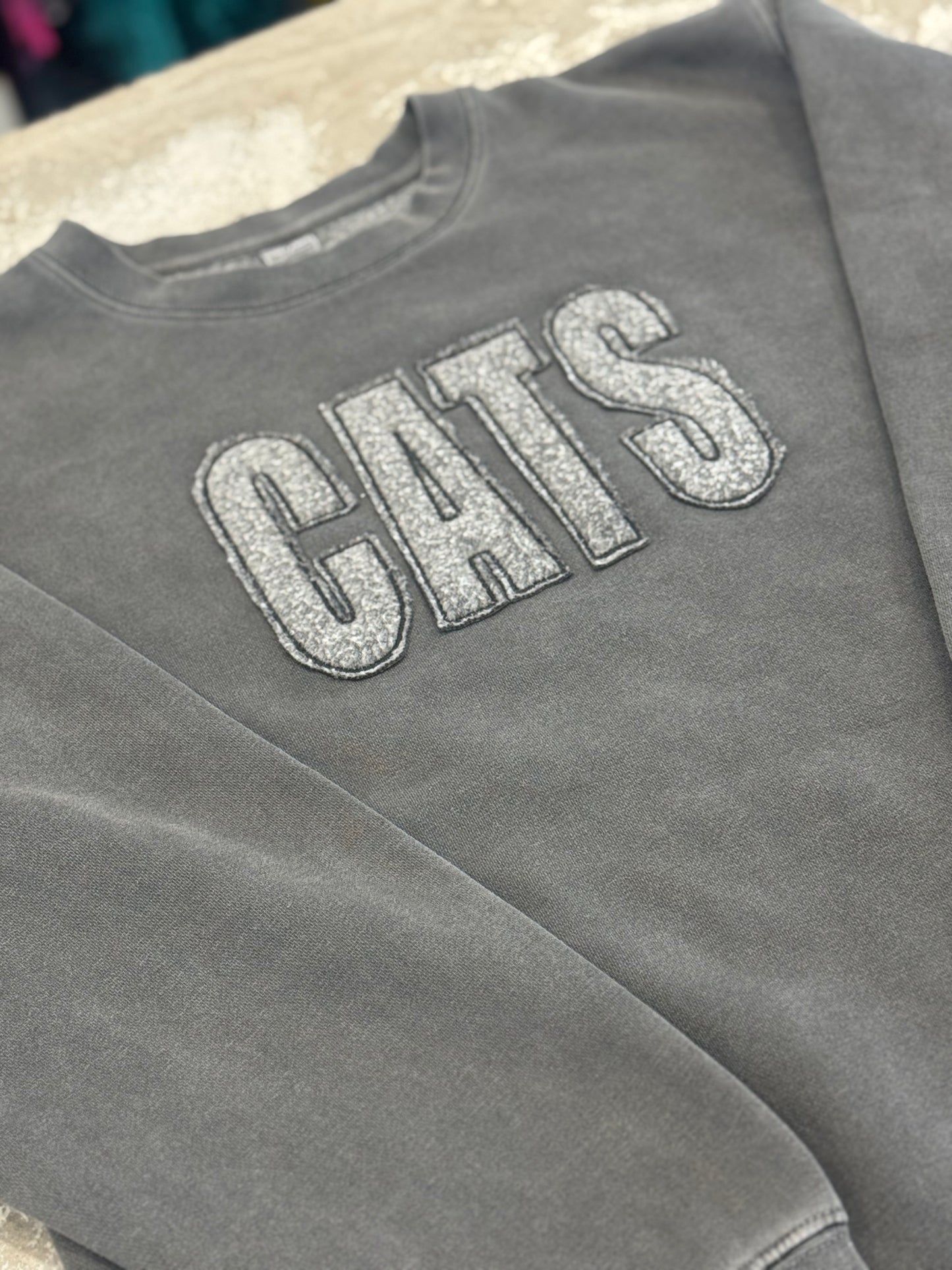 Cats Inside Out Embroidery Crewneck - Made to Order
