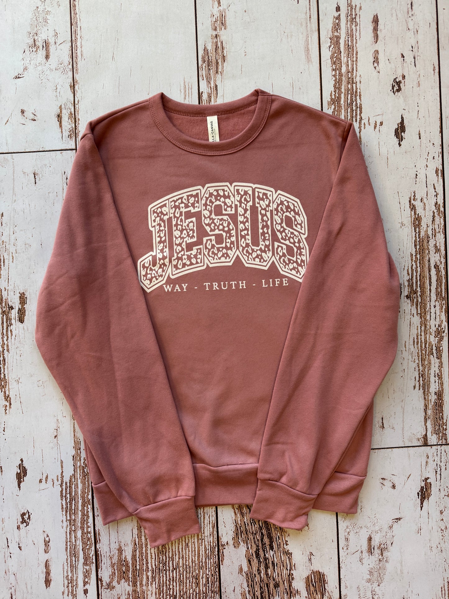 Jesus Cheetah Print | Crewneck Sweatshirt