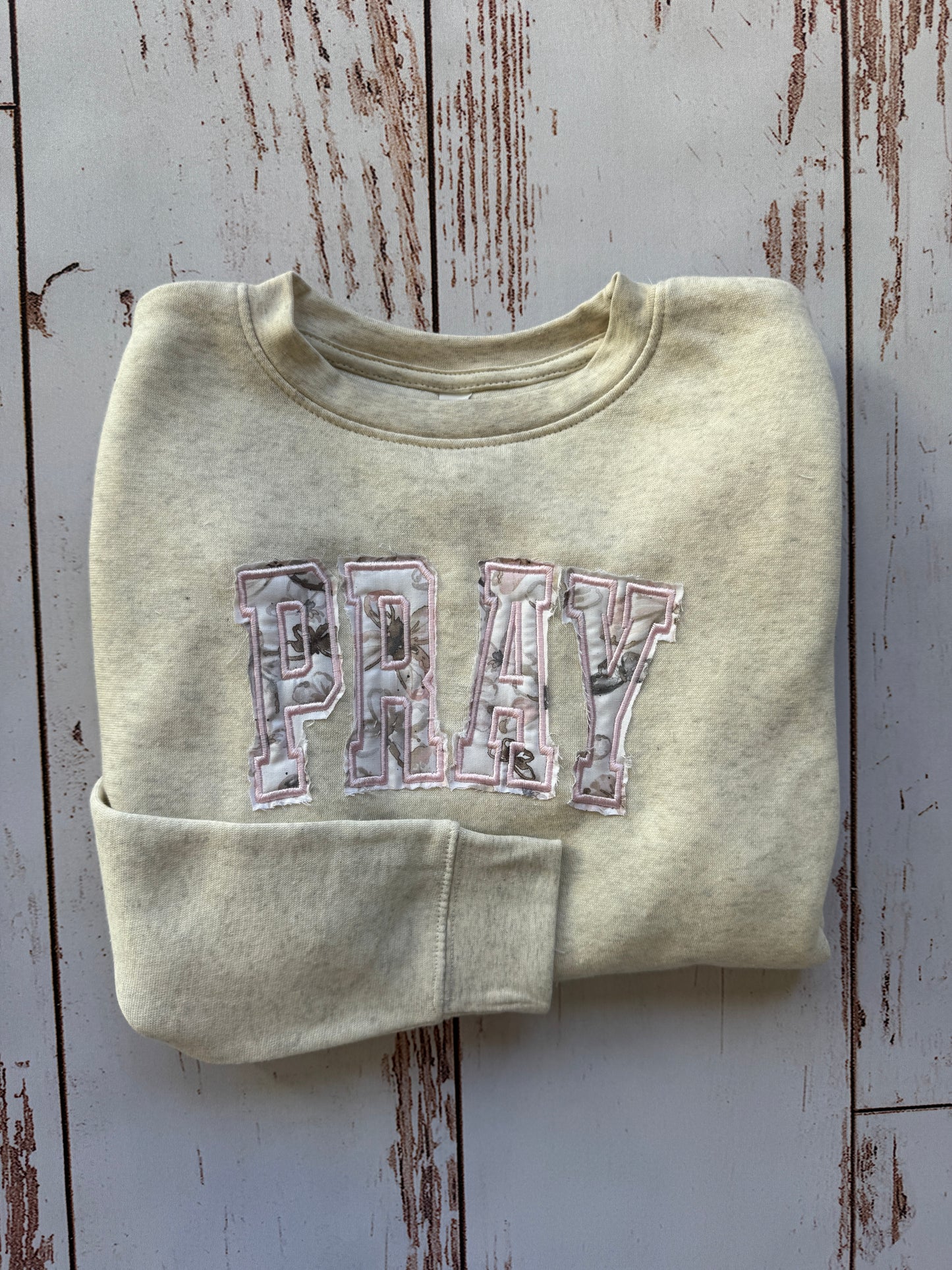 Adult/Youth | Handmade | Pray Crewneck