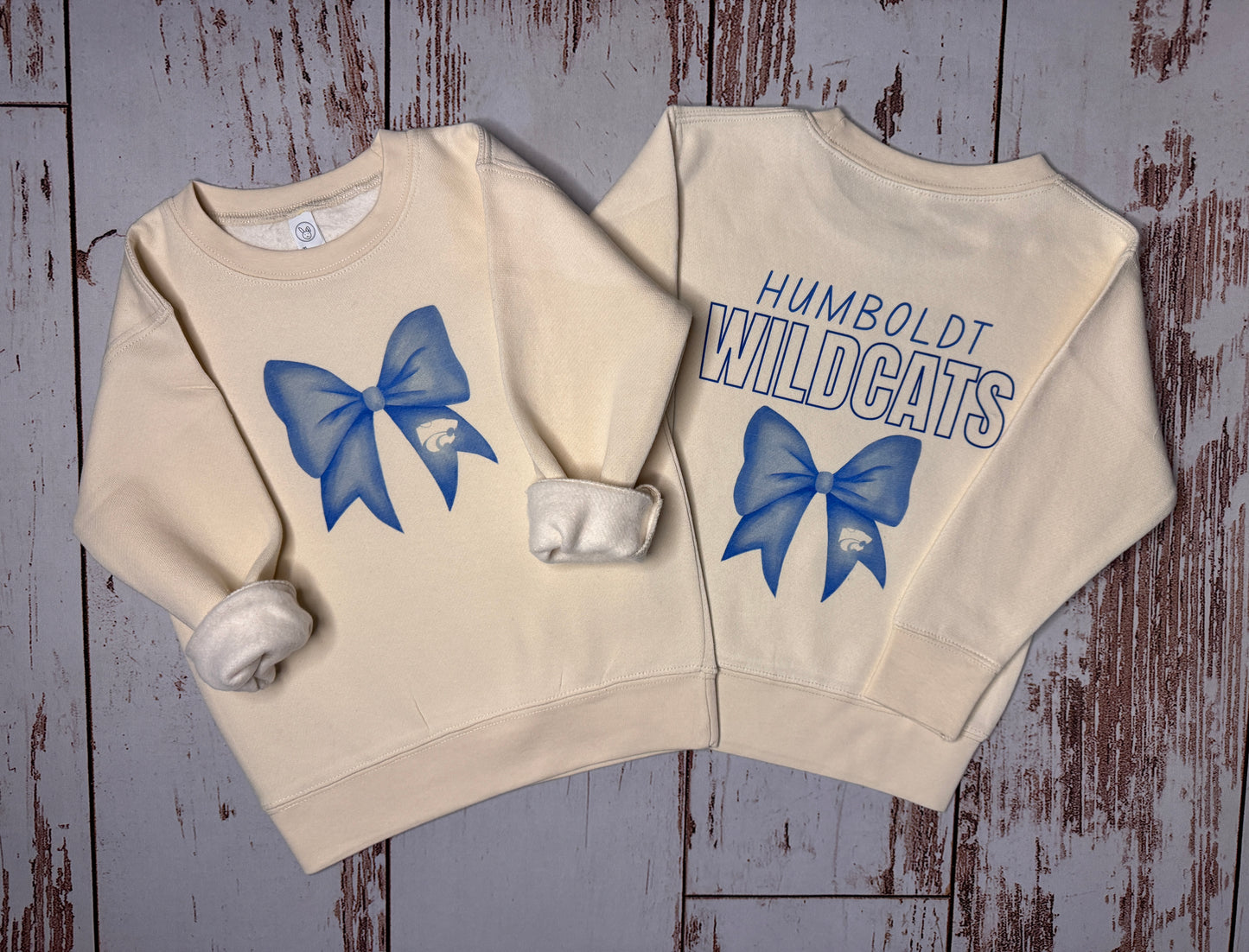 Youth/Toddler Bow Wildcats Fleece Crew