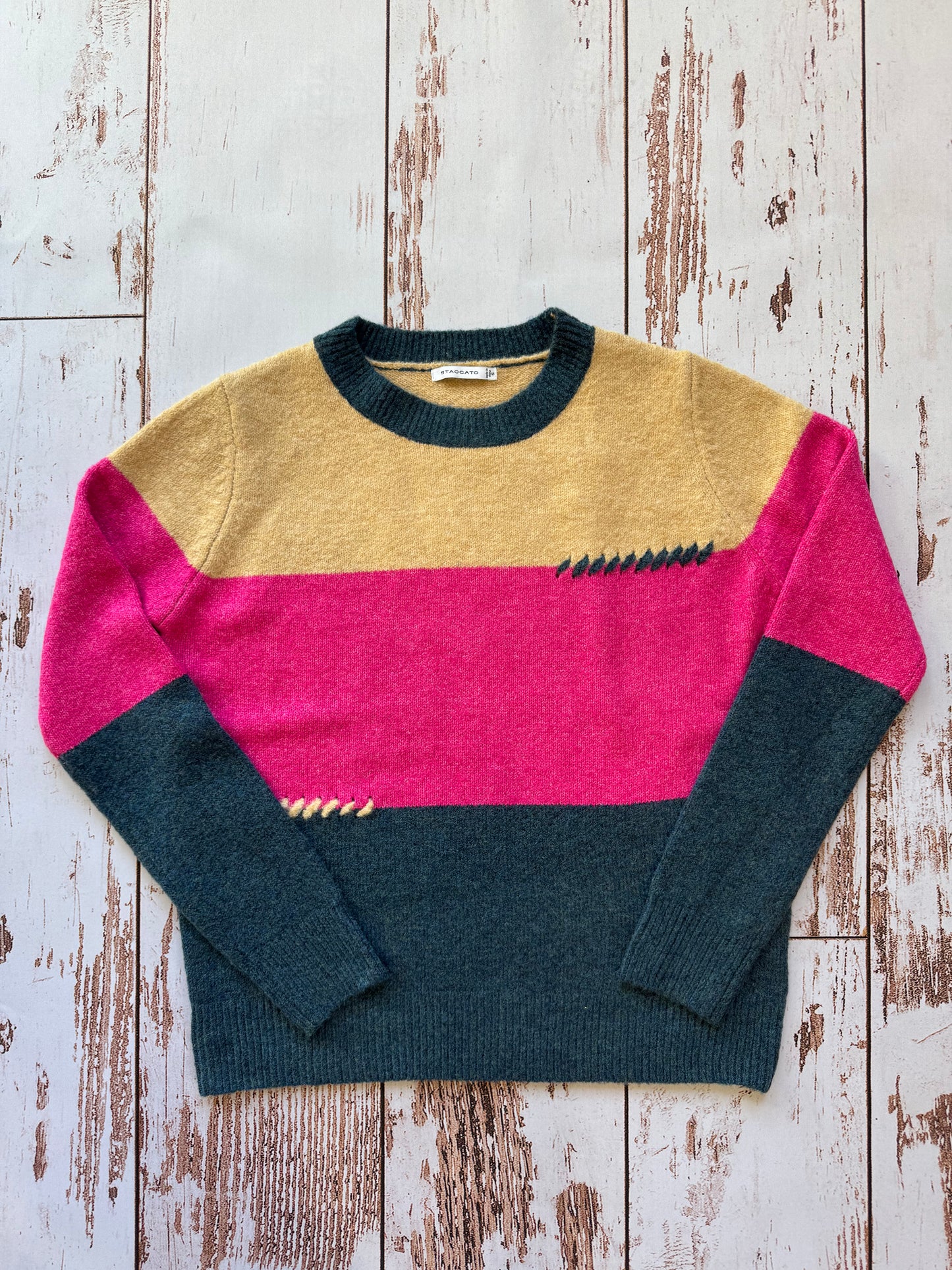 Staccato Navy/Pink Block Sweater