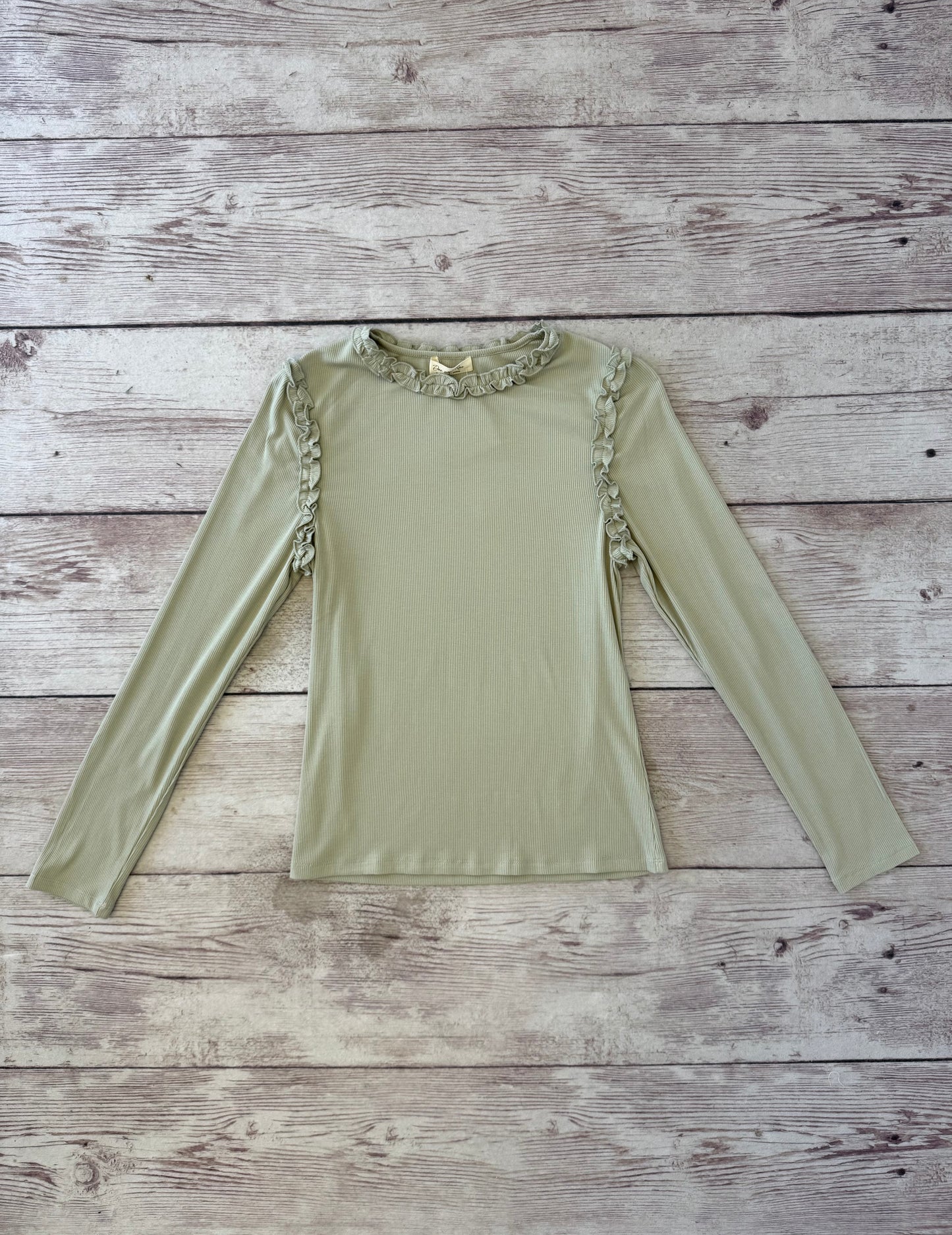 Ruffle Long-Sleeve Shirt