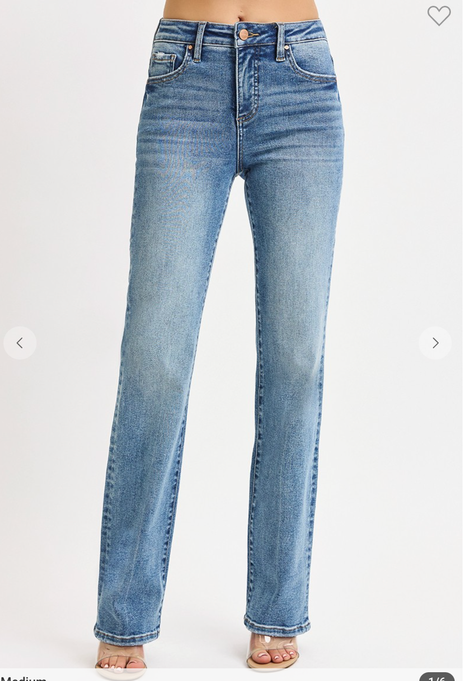 Tummy Control High Rise Straight Jeans