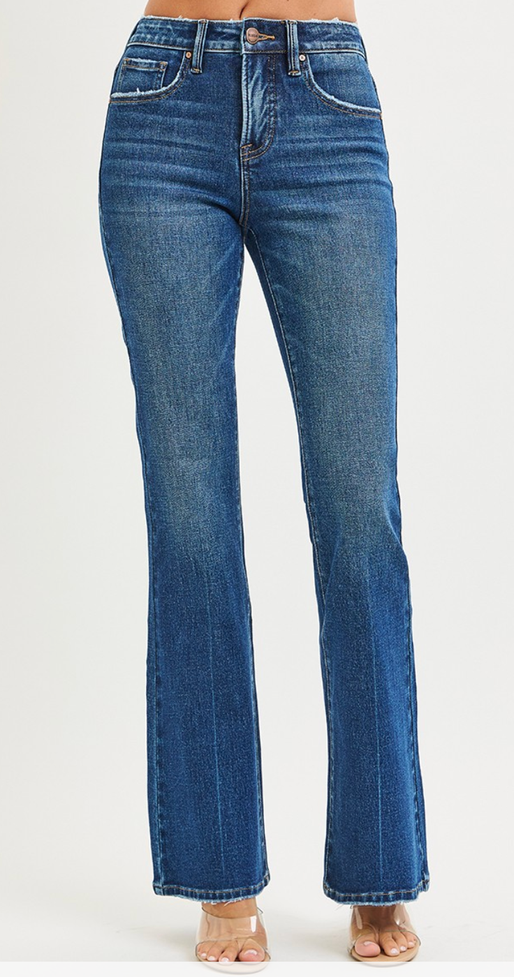 Plus Tummy Control High Rise Flare Jeans