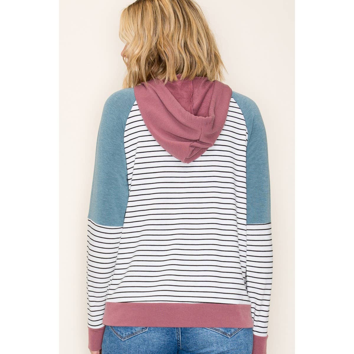 Striped Pullover Hoodie
