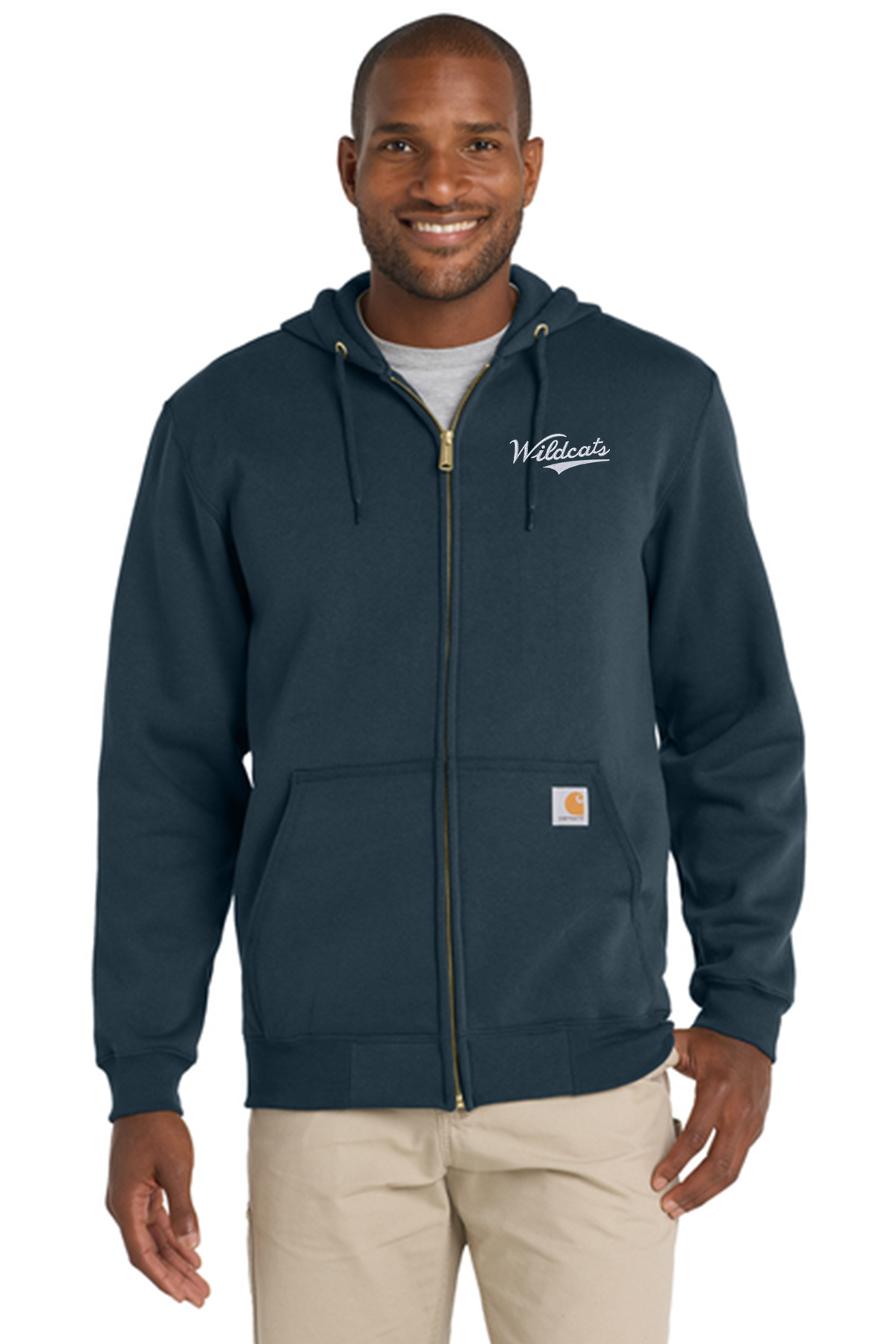 Carharrt Embroidered Wildcats Zip-Up- Design Options