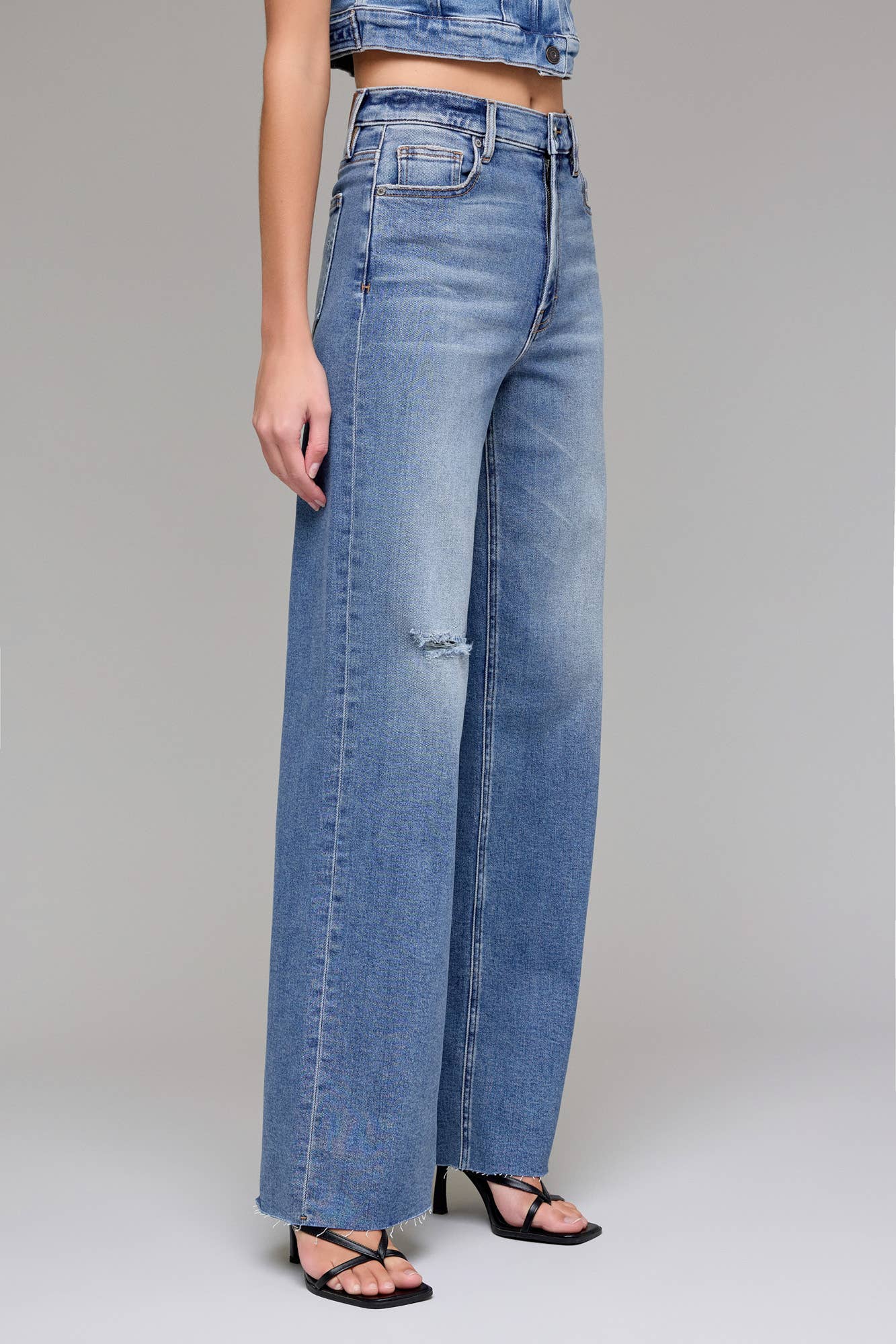 Medium Dark Stretch 33" Inseam Dad Jean