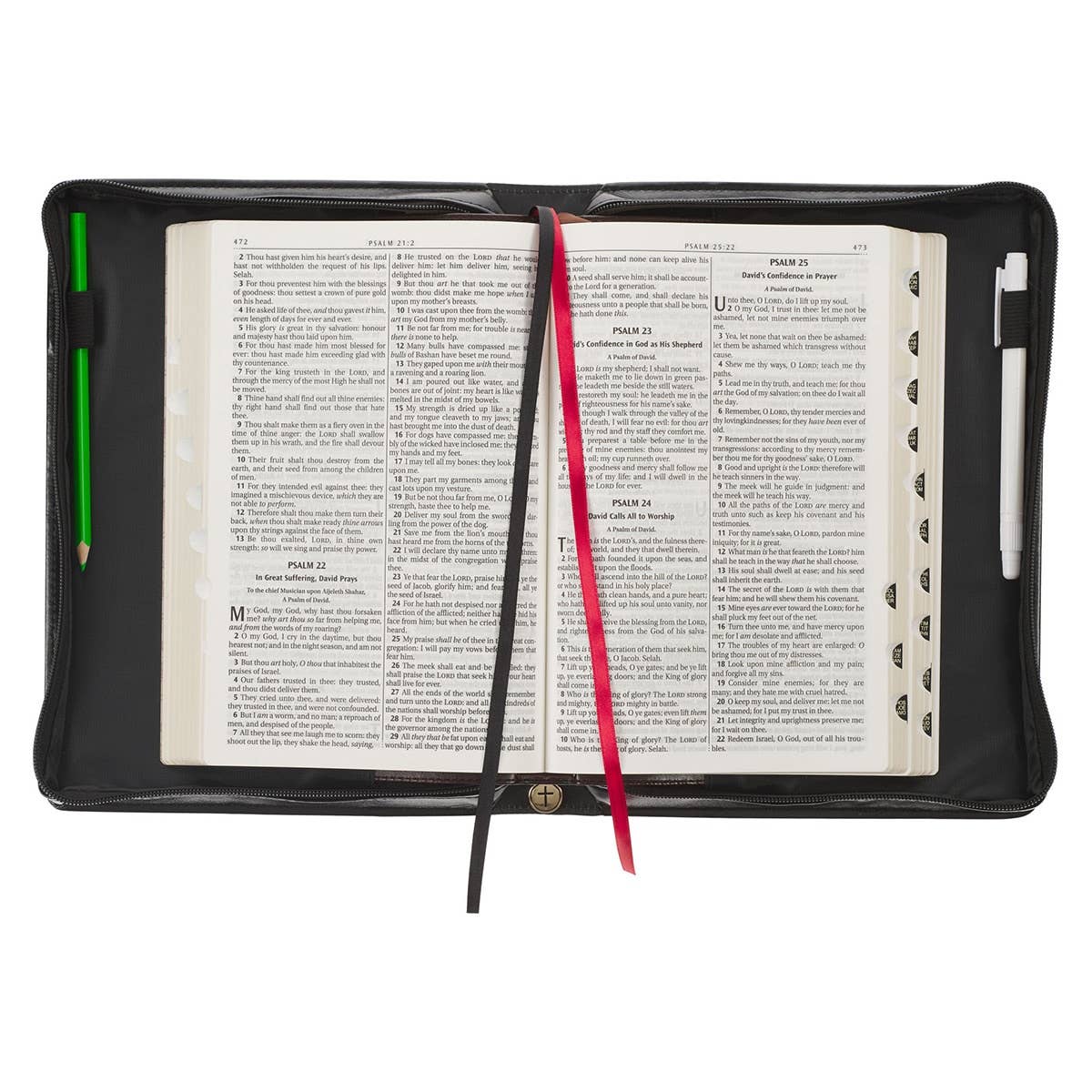 Bible Cover Fashion Black Floral Hope & A Future Jer. 29:11