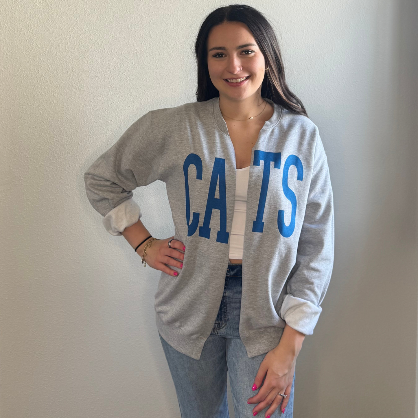 Cats Cut Crewneck- In Stock