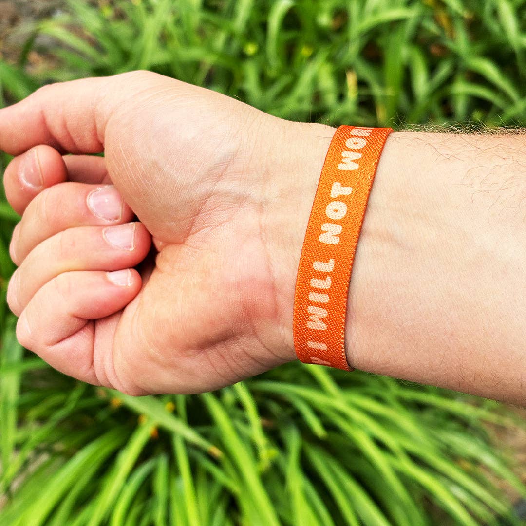 Today I Will Not Worry NFC Positivity Bracelet