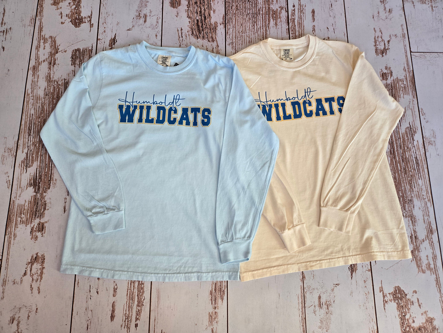 Comfort Colors Humboldt Wildcats Long Sleeve T-shirt