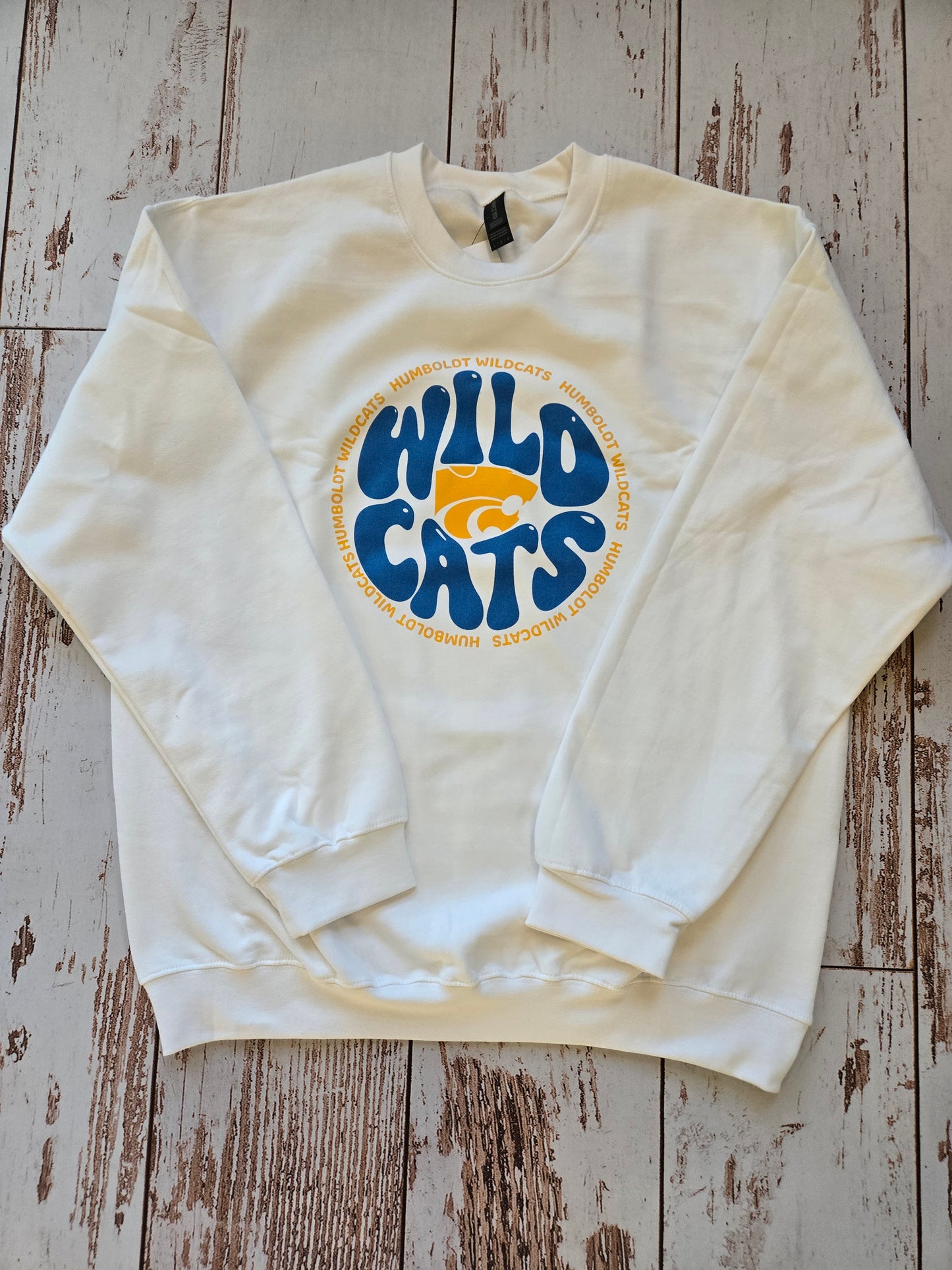 Humboldt Wildcat Bubble Letter Crewneck