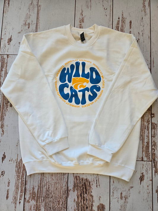 Humboldt Wildcat Bubble Letter Crewneck