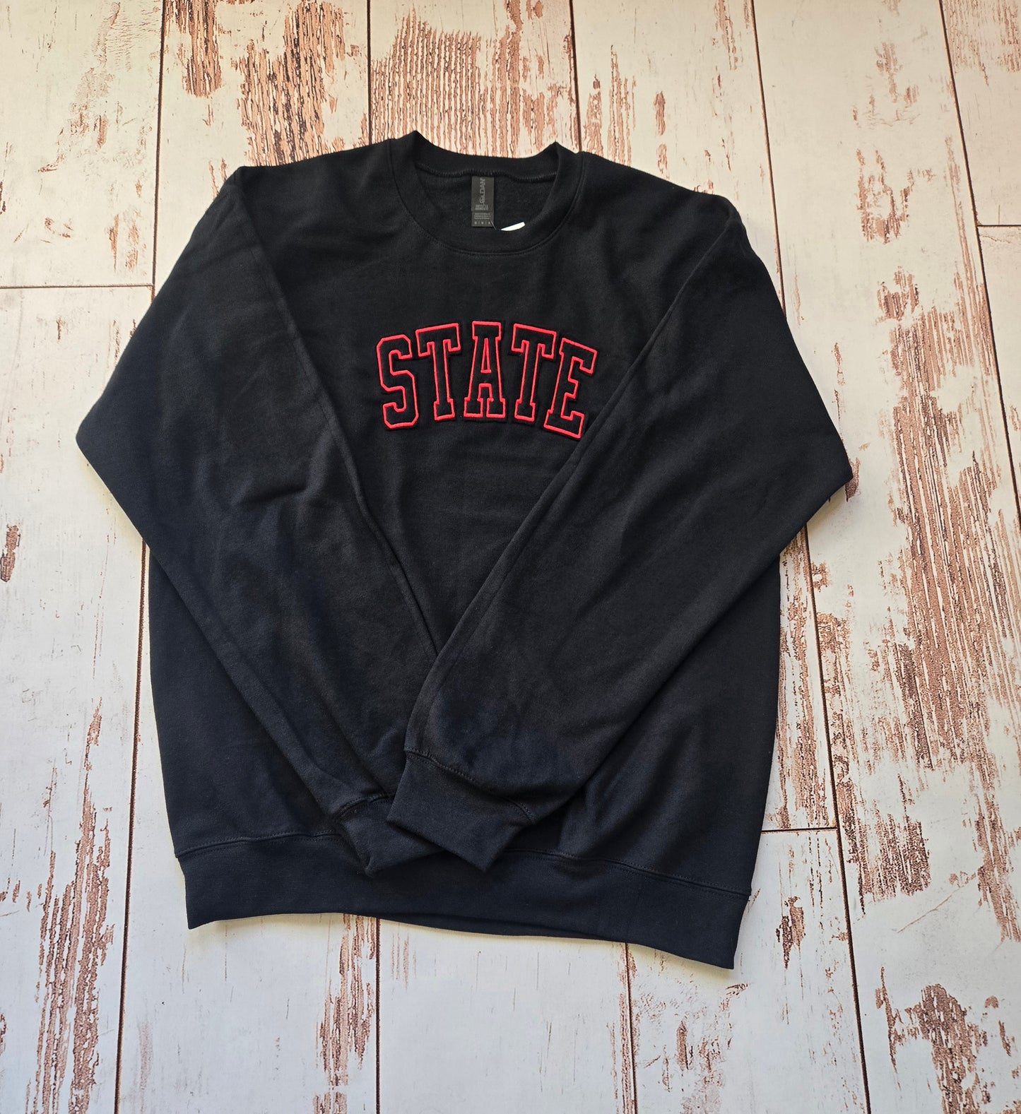 State Inside Out Embroidered Crewneck