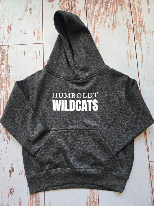 Youth Leopard Print Humboldt Wildcats Hoodie