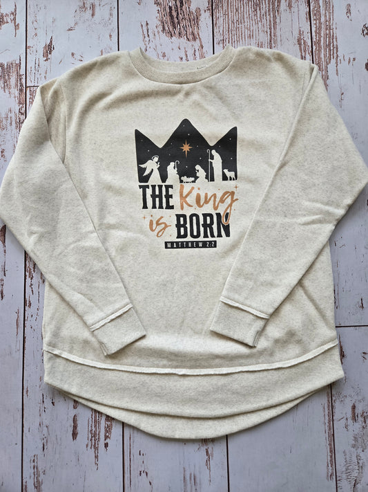 The King Is Born Matthew 2:2 Crewneck