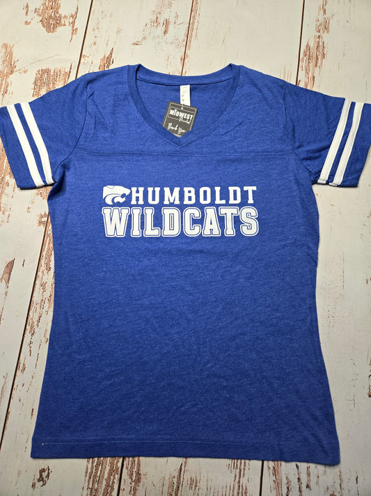 Ladies Humboldt Wildcats V-Neck