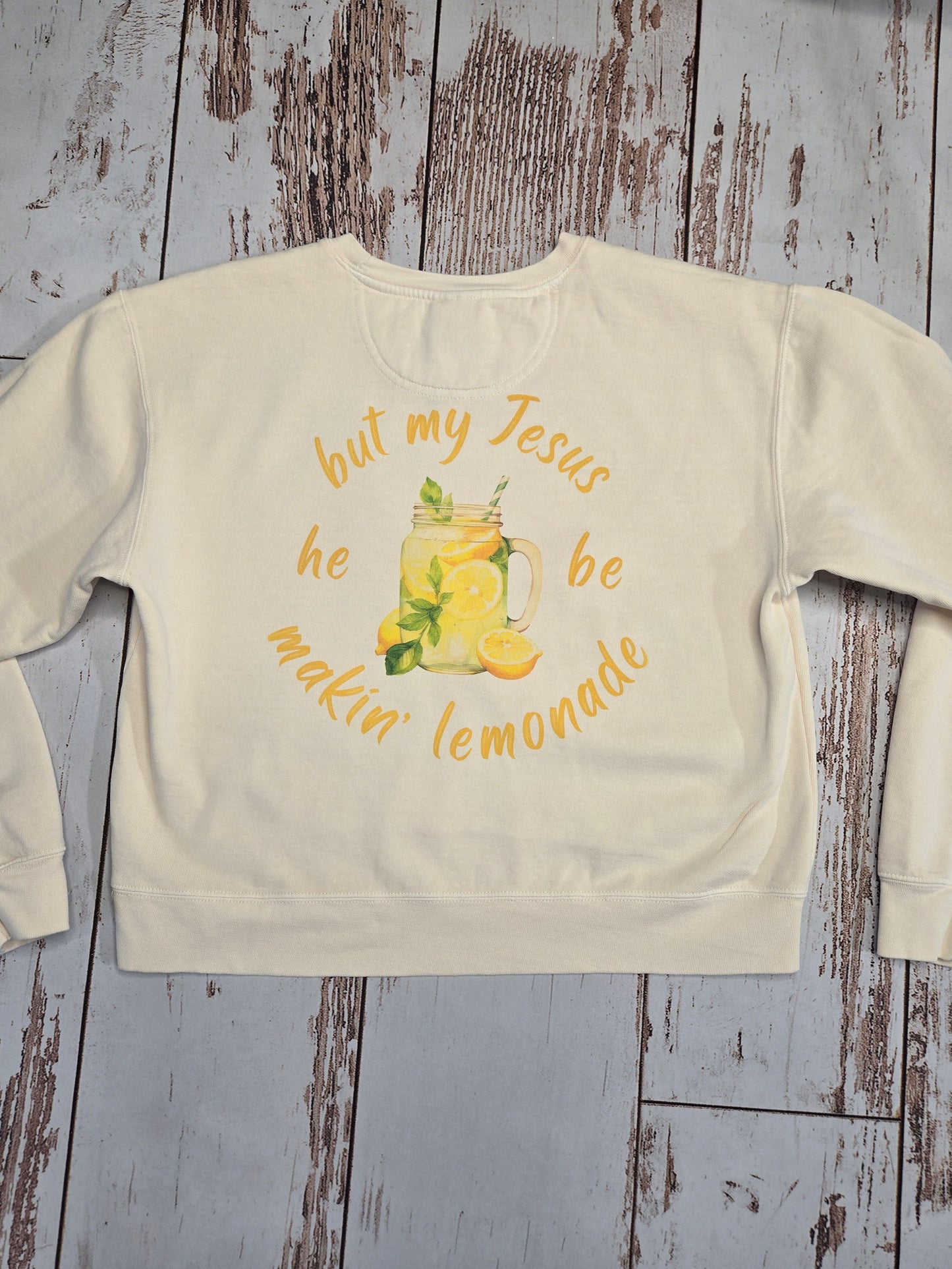 Lemonade Comfort Colors Women Cropped Crew