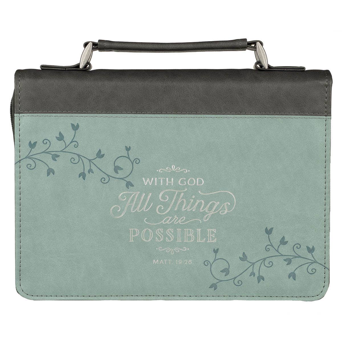 All Things Are Possible Classic Faux Leather Bible Cover