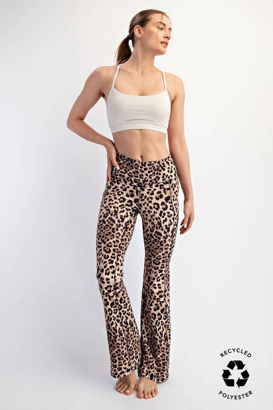 Butter Soft Animal Printed Flared Leggings