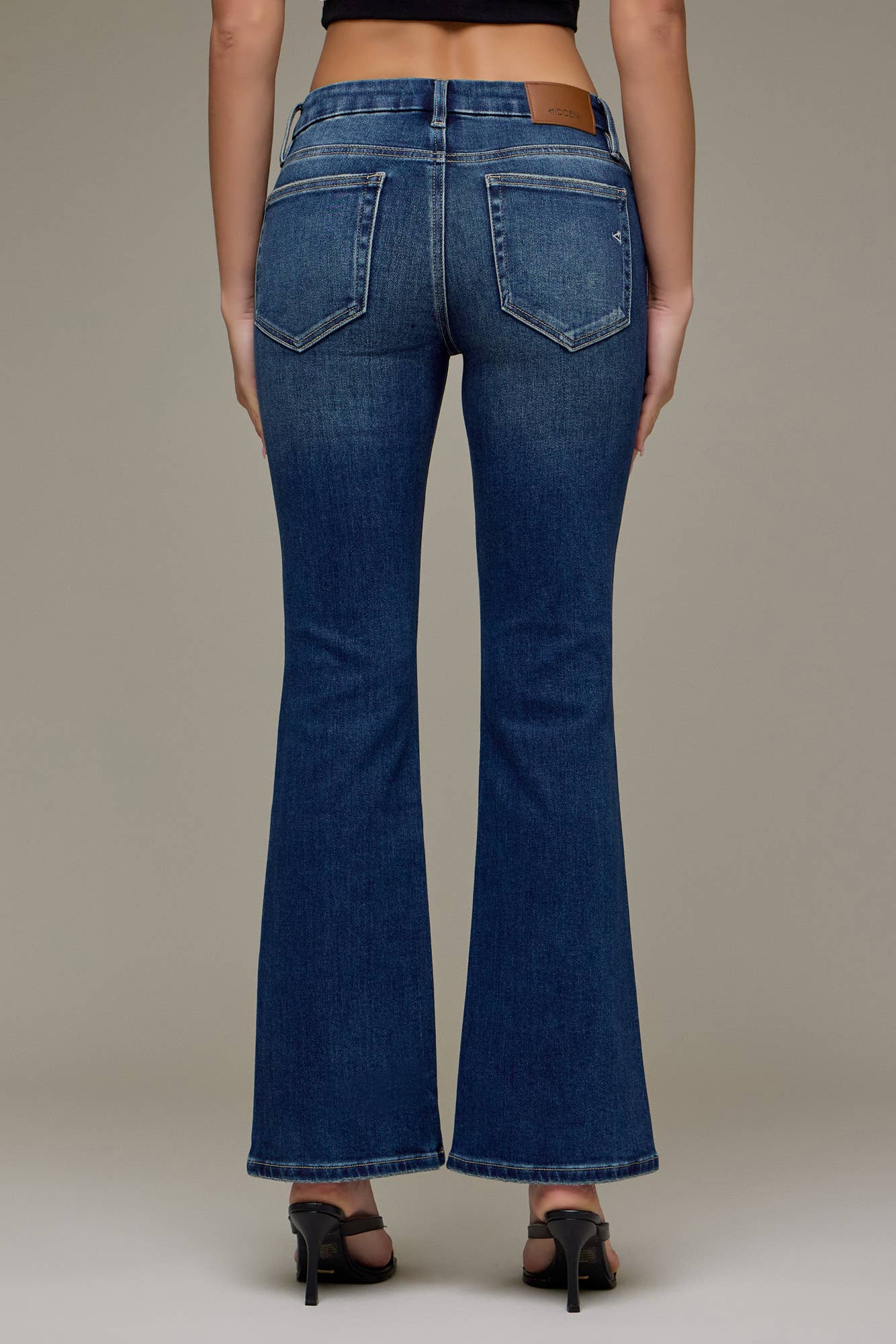 Dark Wash Clean Mid Rise 31" Inseam Bootcut