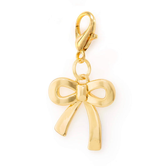 Gold Bow Collar Charm