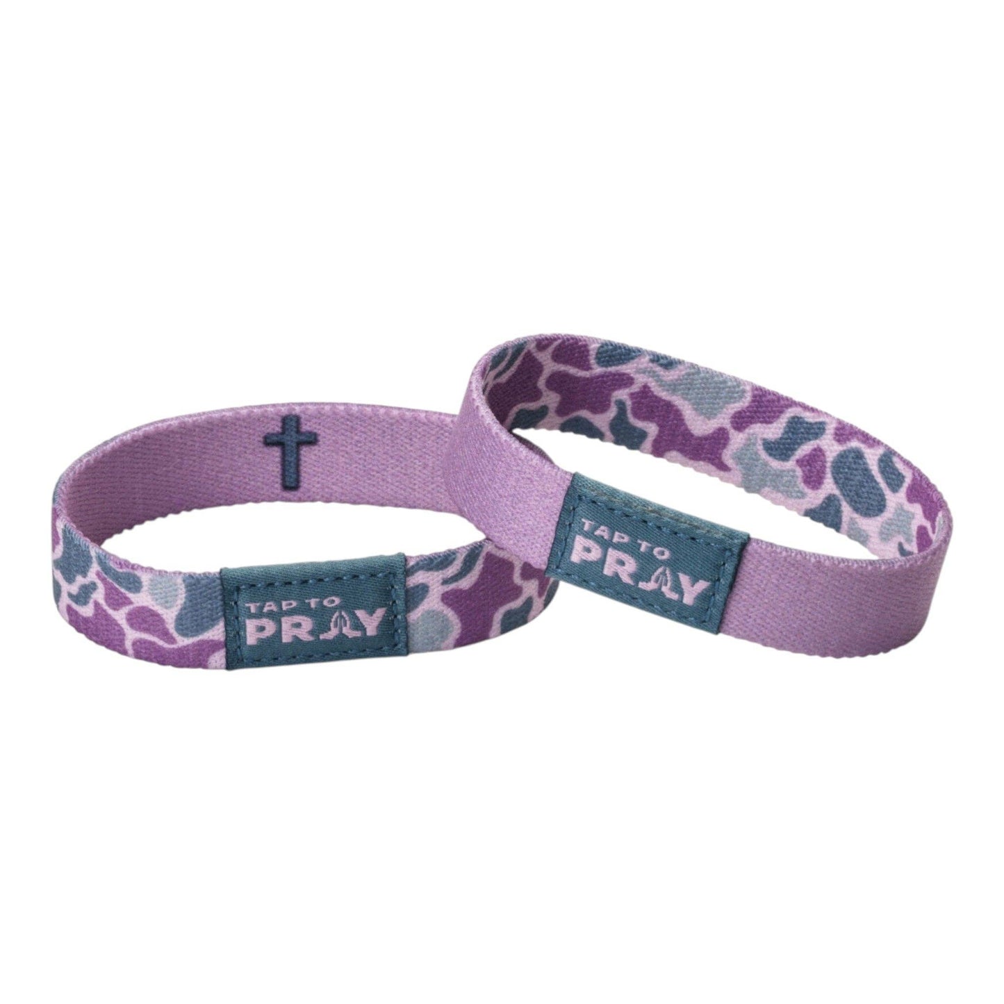 Tap To Pray® Wristband – River Rock Camo - Lilac
