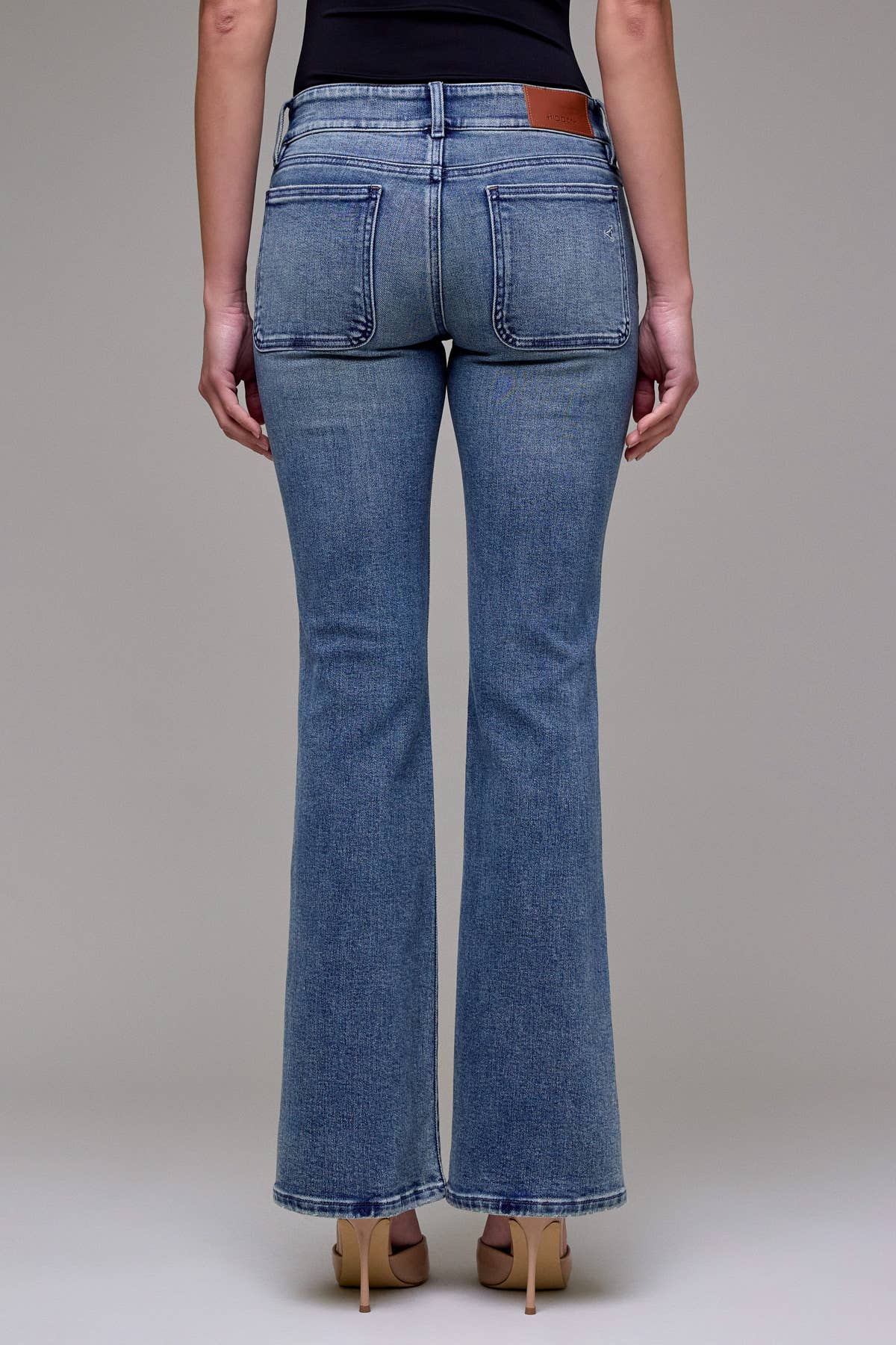 Vintage Wash Low Rise Stretch Bootcut