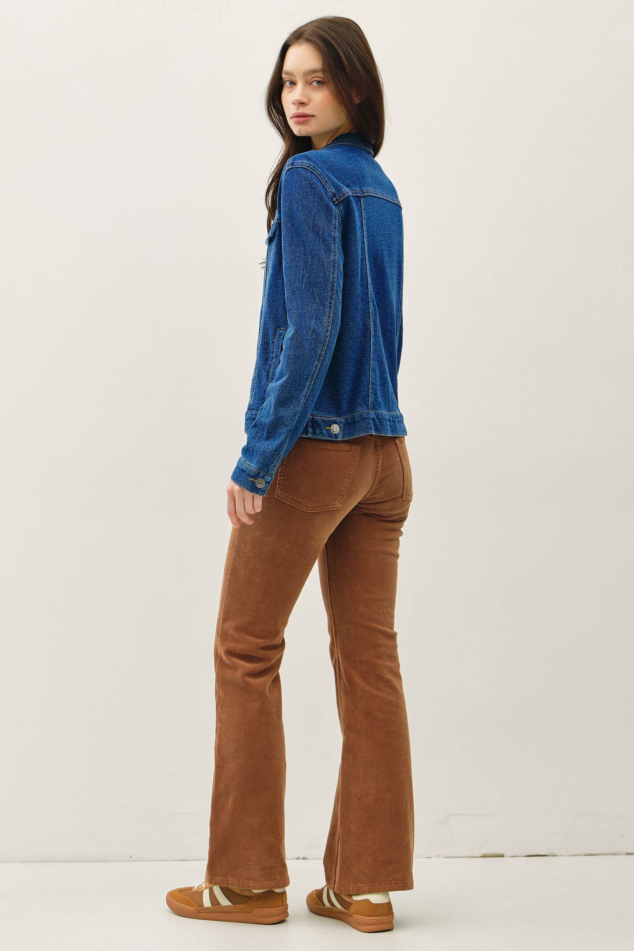 GARMENT-DYE COTTON FLEECE TRUCKER JACKET