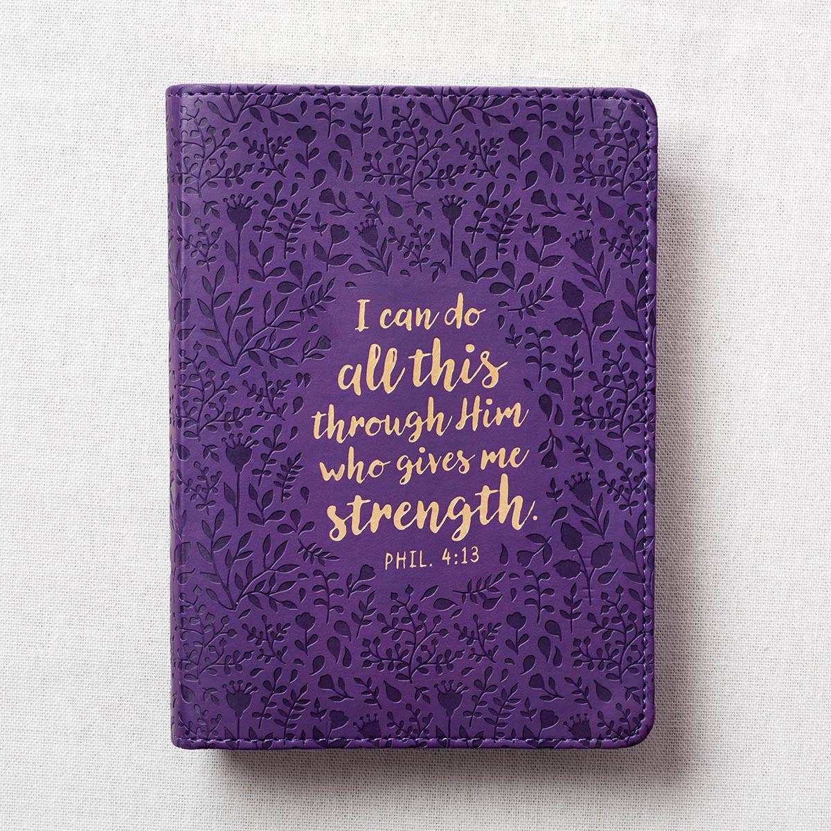 Journal Handy Purple I Can Do All This Phil. 4:13