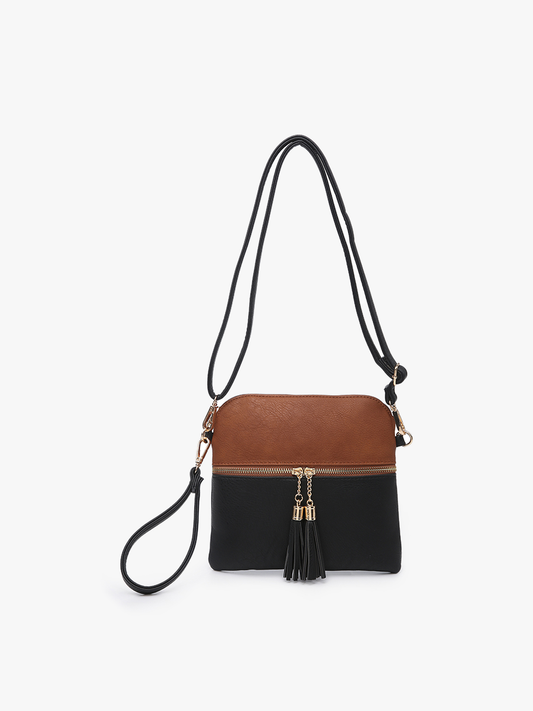 Double Zip Crossbody Bag