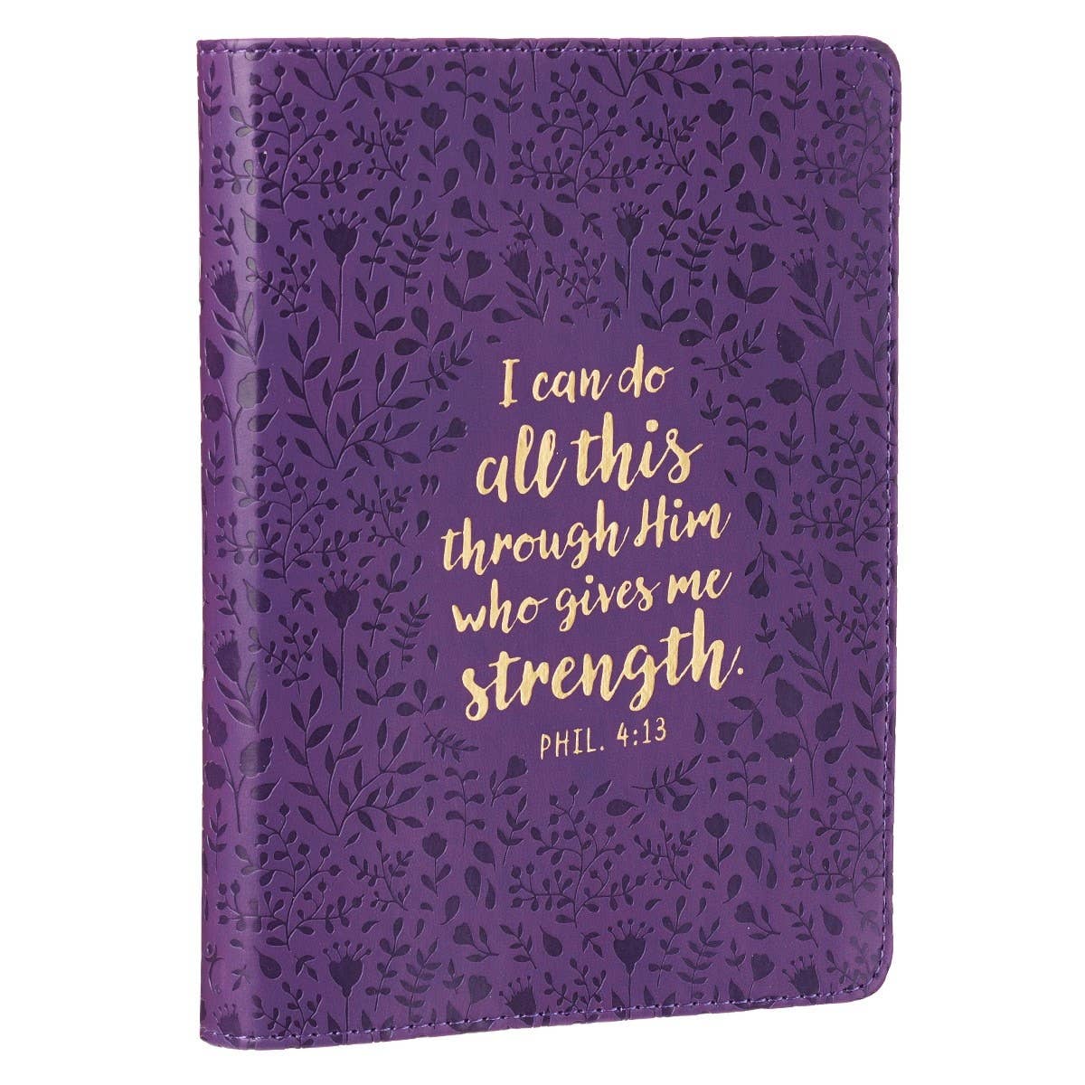 Journal Handy Purple I Can Do All This Phil. 4:13
