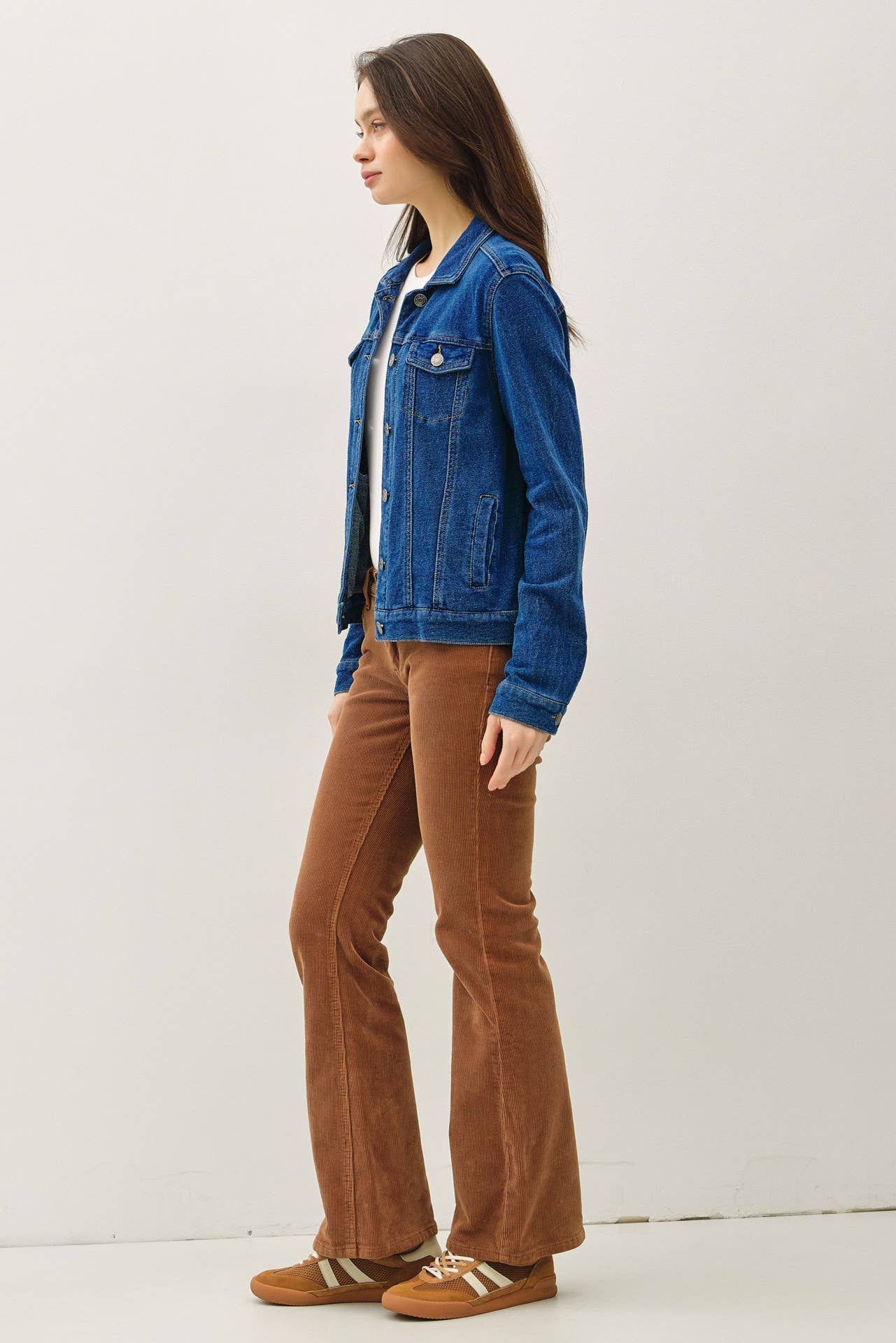 GARMENT-DYE COTTON FLEECE TRUCKER JACKET