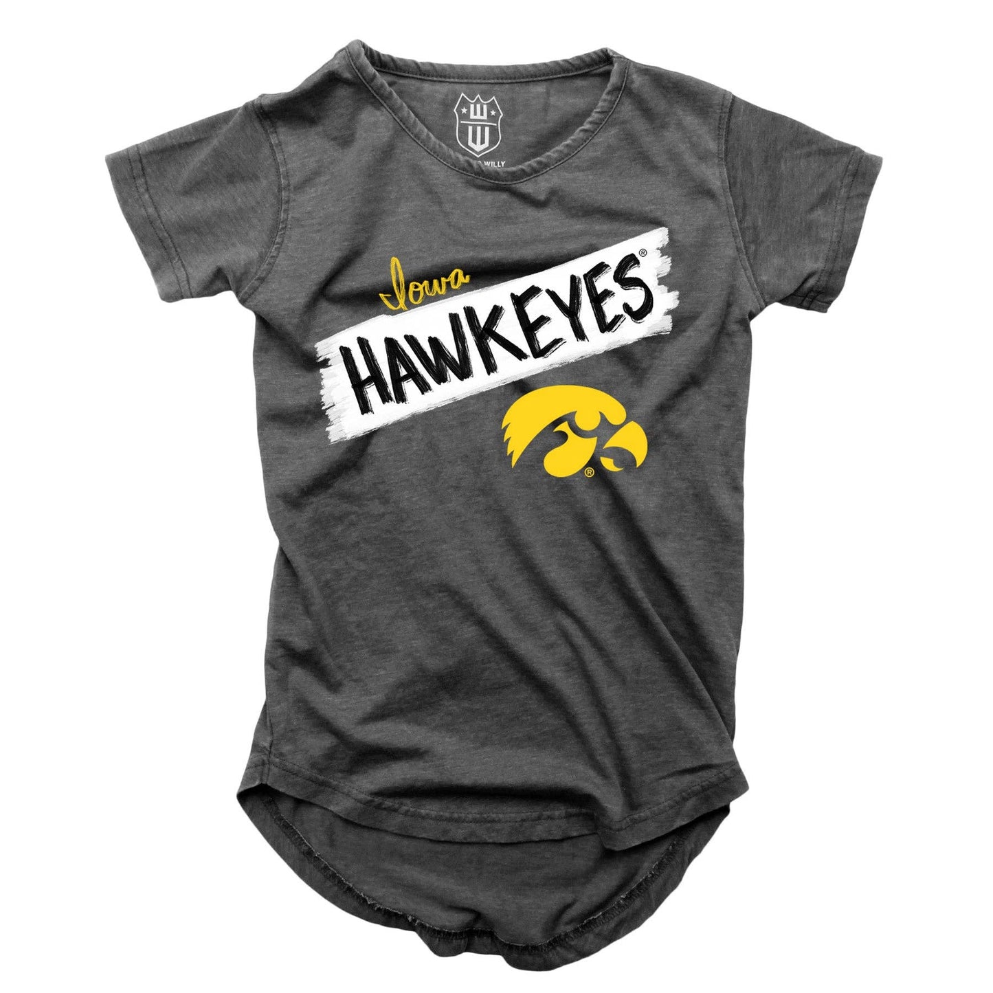 Iowa Hawkeyes NCAA Girls S/S Burnout Tee