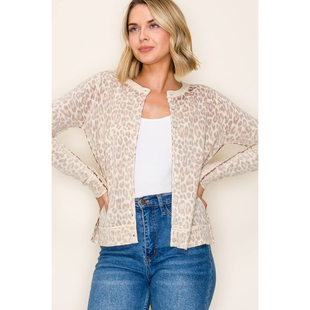 Leopard Print Cardigan