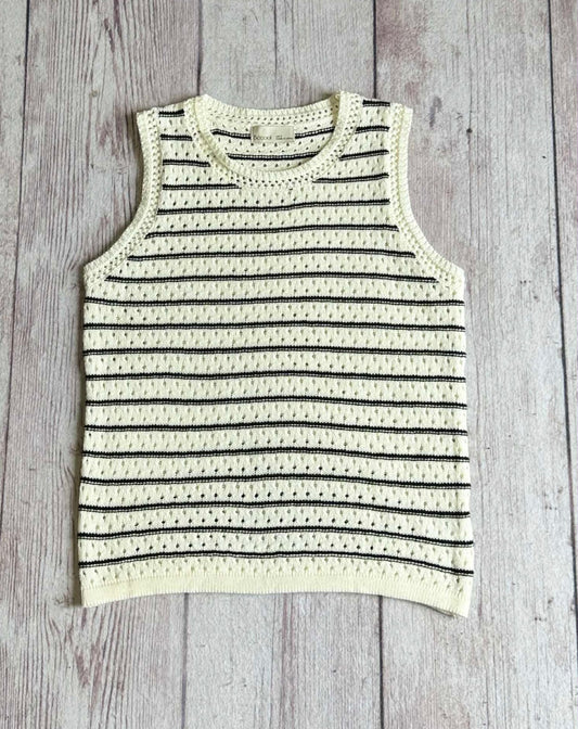 Crochet Striped Sweater Tank