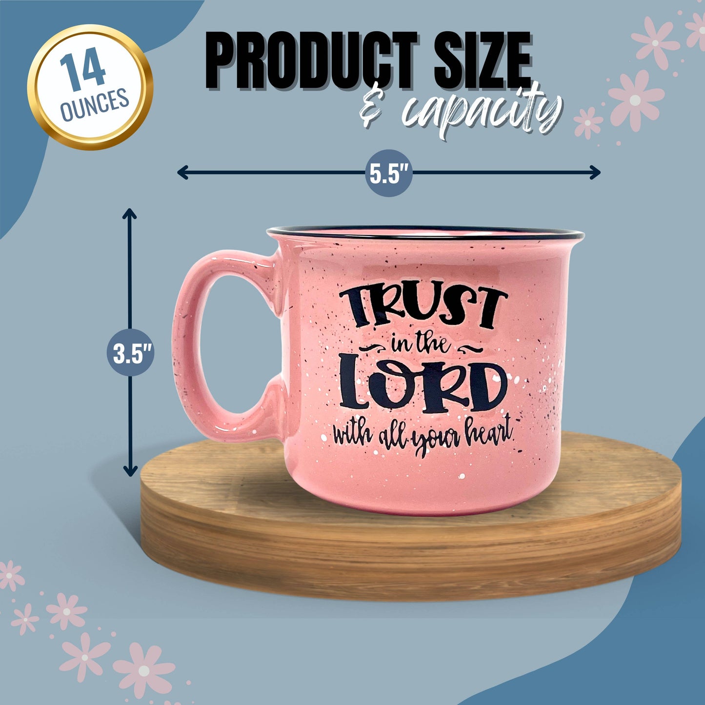 Inspirational & Religious 15 oz  Ceramic Camper Coffee Mug