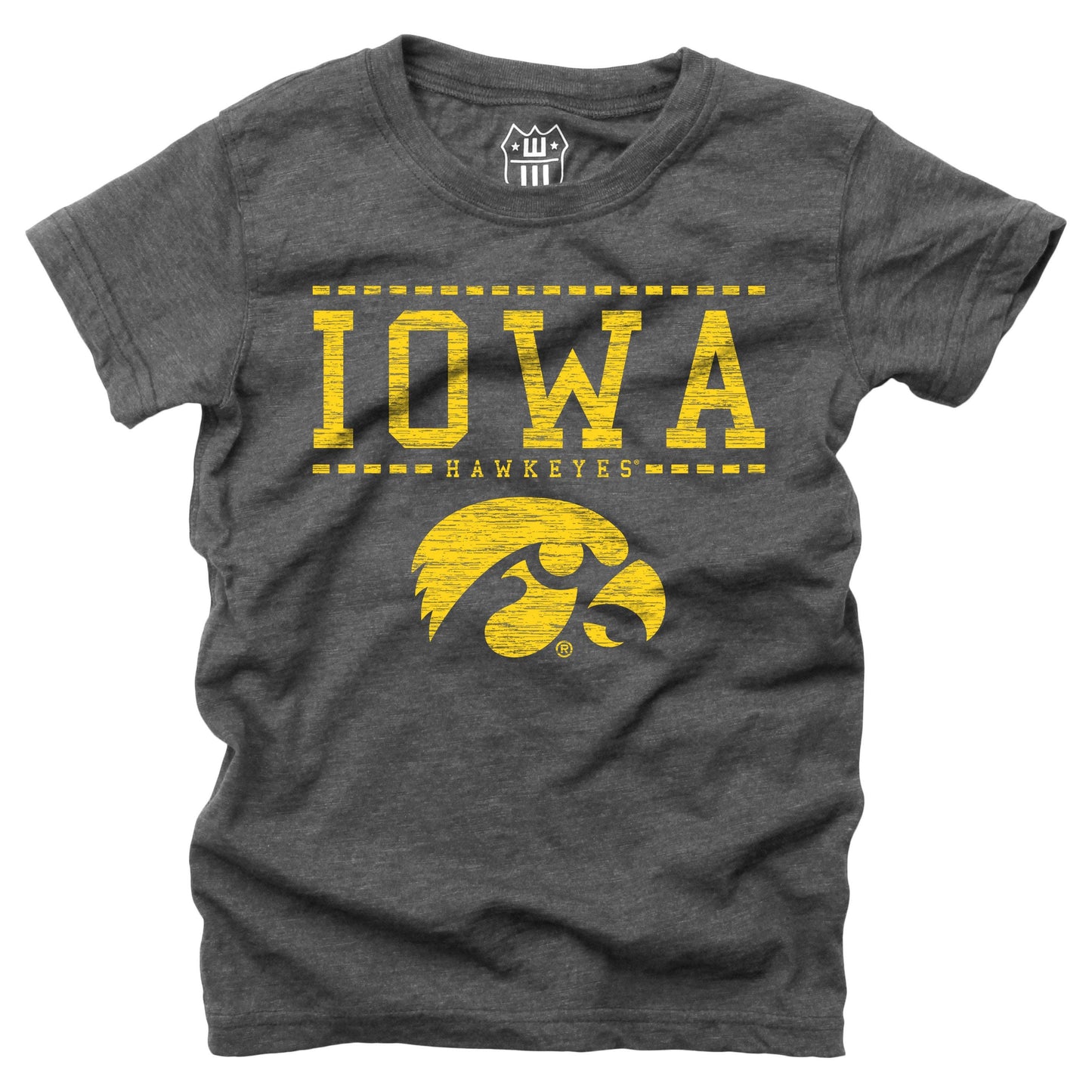 Iowa Hawkeyes NCAA Girls S/S Blended Tee - Black