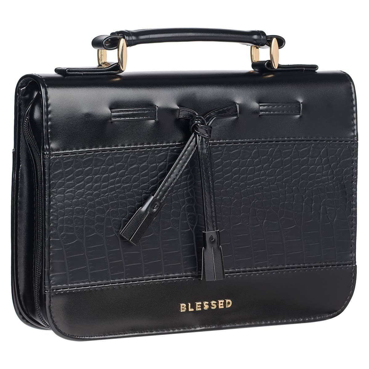 Bible Cover Fashion Black Blessed Badge