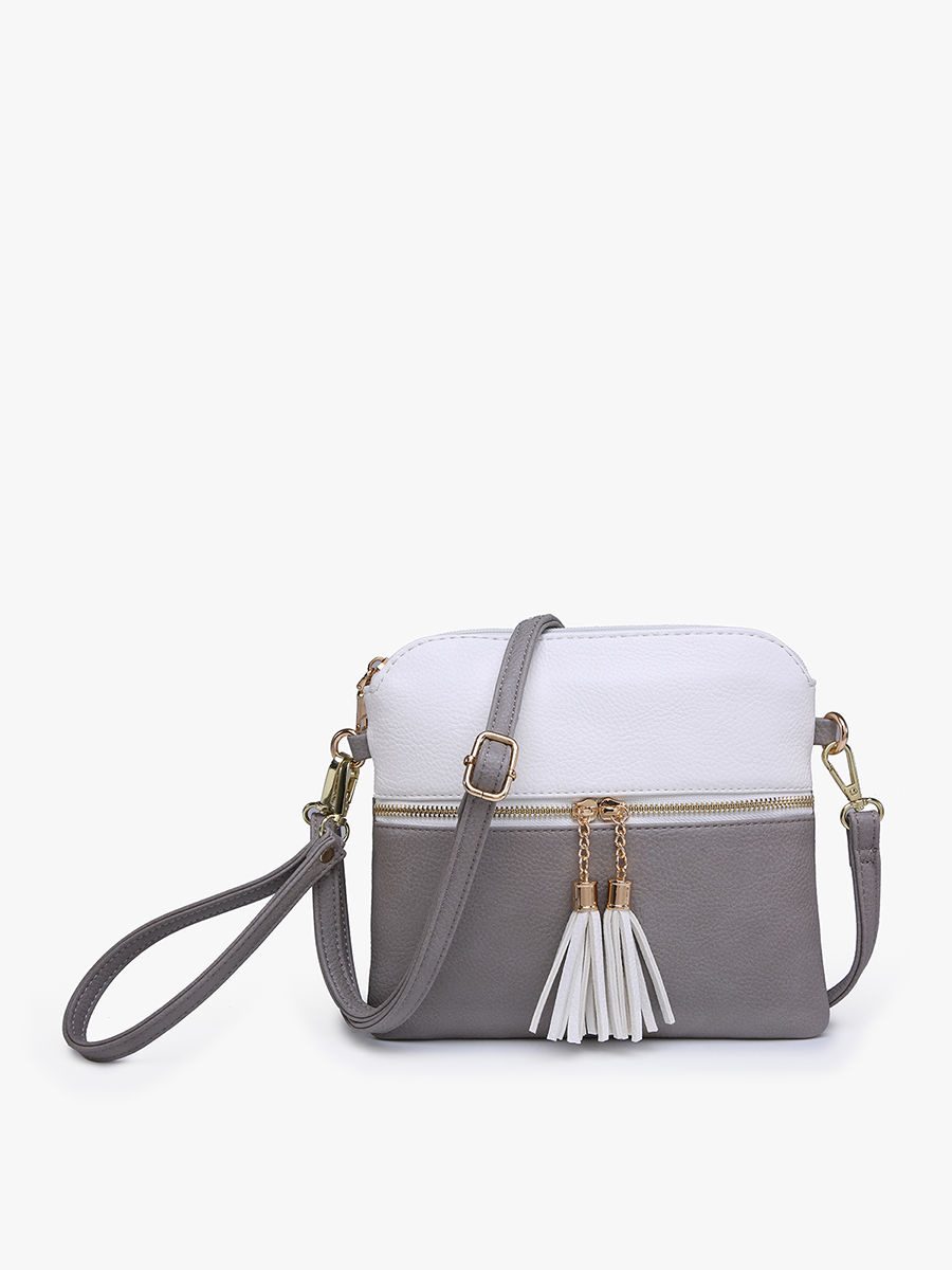 Double Zip Crossbody Bag