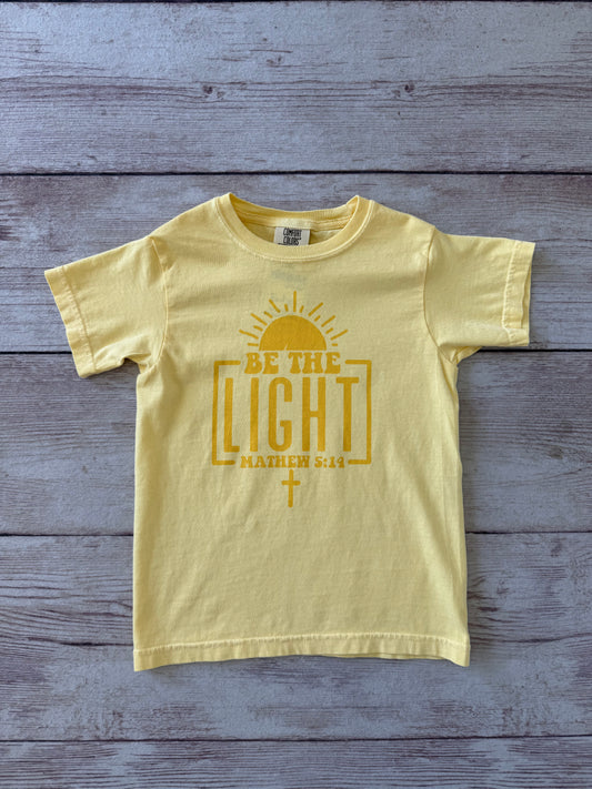 Youth Be The Light Yellow Font T-Shirt