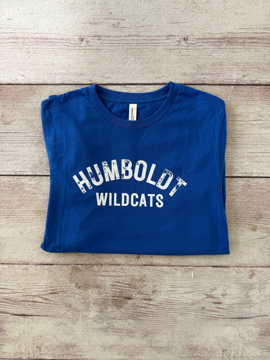 Distressed Humboldt Wildcats Long Sleeve Shirt