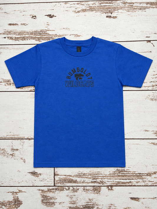 Youth Blue Humboldt Wildcats Tee