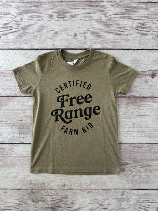 Youth Free Range Farm Kid T-Shirt