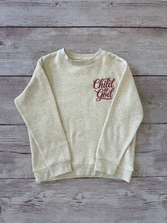 Child Of God Embroidered Crewneck Sweatshirt