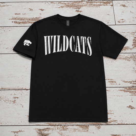 Adult Black & White Wildcats Tee